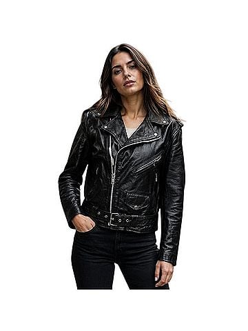 Unik Belted Moto Jacket (view 1)