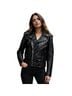Unik 100% Leather Black Jacket Size S - photo 1