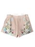 Commense 100% Polyester Floral Pink Ivory Blue Dressy Shorts Size XL - photo 2