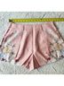 Commense 100% Polyester Floral Pink Ivory Blue Dressy Shorts Size XL - photo 7