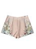 Commense 100% Polyester Floral Pink Ivory Blue Dressy Shorts Size XL - photo 1