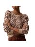 Maeve Knit Leopard Print Sweater Pullover Sweater - photo 1