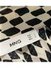 MNG Graphic Black White Long Sleeve Blouse Size L - photo 3
