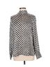 MNG Graphic Black White Long Sleeve Blouse Size L - photo 2