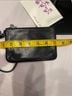 Coach 100% Leather Solid Black Leather Clutch One size - photo 3