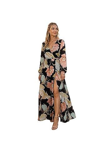 Lulus Wonderous Water Lilies Casual Dress (view 1)