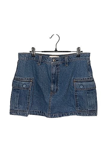 Abercrombie & Fitch high rise mini skirt Denim Skirt (view 1)