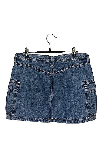 Abercrombie & Fitch high rise mini skirt Denim Skirt (view 2)