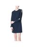 Tibi Structured Crepe Button Detail Shift Dress Cocktail Dress - photo 1