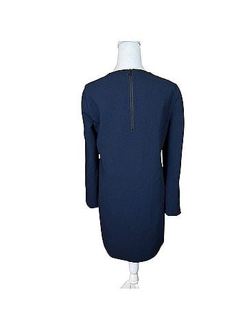 Tibi Structured Crepe Button Detail Shift Dress Cocktail Dress (view 2)