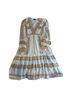 Hale Bob Solid White Gold Casual Dress Size L - photo 3