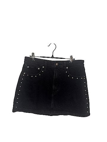 Abercrombie & Fitch high rise mini skirt Denim Skirt (view 1)