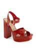 Andrea Red Women's Platform Sandal Size 10 - photo 1