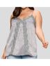 Oddi Gray Solid Satin Sleeveless Cami Woven Tank - Plus in Grey Size 3X - photo 2