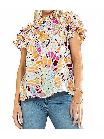 Oddi Nothing Left To Say Blouse in Multi (view 2)