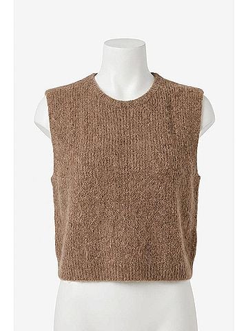 The Great. The Brushed Melange Sweater in Doe (view 1)