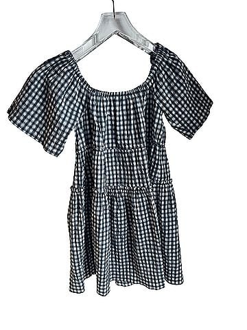 Ganni Checkered Ribbon Casual Dress (view 2)