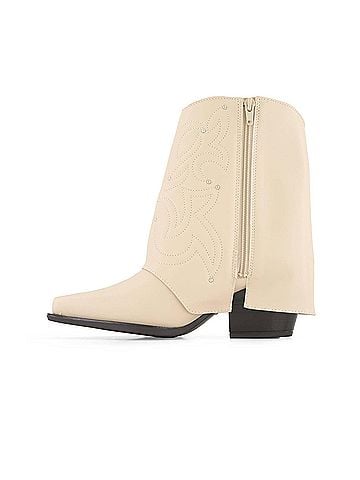Andrea Women's Foldover Italian Western Style Boots (view 2)