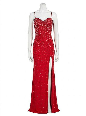 Jovani Red Evening Gown in Red (view 1)