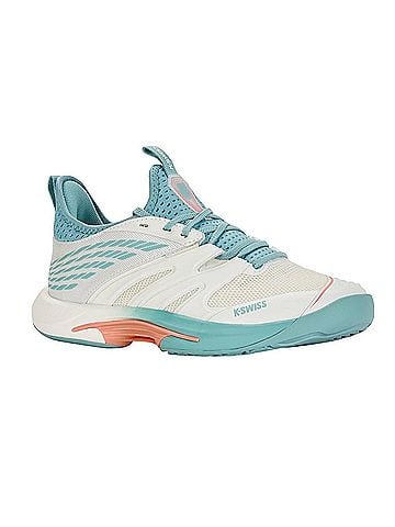 K-Swiss Women's Speed Trac Tennis Shoes in White/Green (view 2)