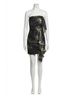 Ramy Brook Solid Black Talia Draped Mini Dress Size 8 - photo 1