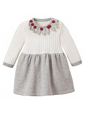 Elegant Baby Baby Girls Rosa Holiday Knit Dress (view 1)