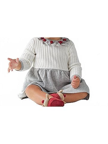 Elegant Baby Baby Girls Rosa Holiday Knit Dress (view 2)