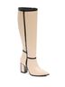 Andrea Solid Brown Women's Tall Knee-High Boots Size 5 - photo 3