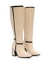 Andrea Solid Brown Women's Tall Knee-High Boots Size 5 - photo 4