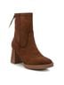 XTI Brown Women's Suede Booties Size 9 - photo 1