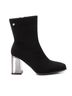 XTI Black Women's Casual Suede Booties Size 7 - photo 1