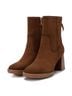 XTI Brown Women's Suede Booties Size 9 - photo 3