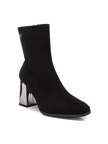 XTI Women's Casual Suede Booties (view 2)