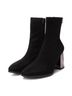 XTI Black Women's Casual Suede Booties Size 7 - photo 4