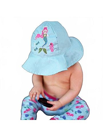 Huggalugs Baby Girls Mermaid Upf 50+ Sunhat (view 2)