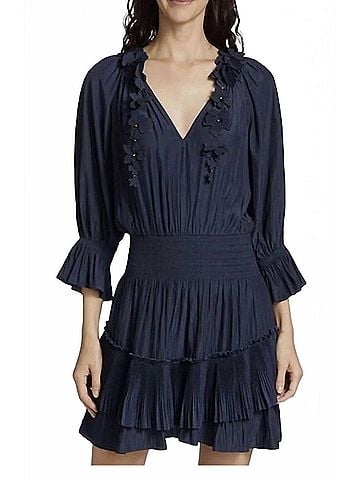 Ramy Brook Allison Pleated Mini Dress (view 2)
