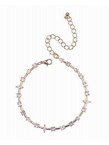 Nicole Miller Women's Multi Stone Anklet (view 1)