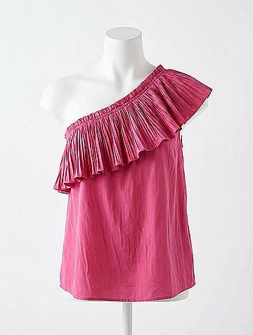 Ramy Brook One Shoulder Pleated Top (view 1)
