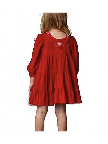 Isobella & Chloe Girl's Noella Velvet Dress (view 2)