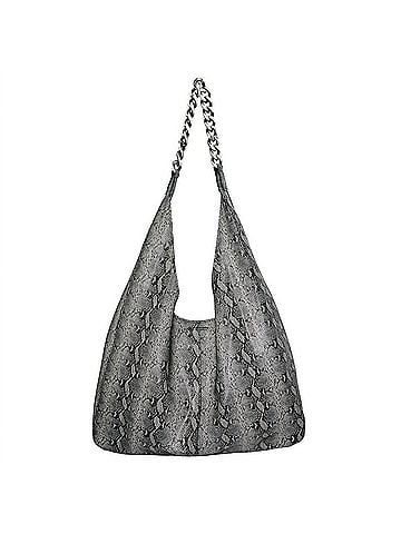 Streets Ahead Women's Leather Chain Detail Hobo Bag (view 1)