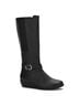 Andrea Black Women's Leather Riding Boots Size 6 - photo 1