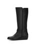 Andrea Black Women's Leather Riding Boots Size 6 - photo 2