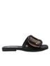 XTI Black Women's Refresh Flat Sandals Size 9 - photo 1