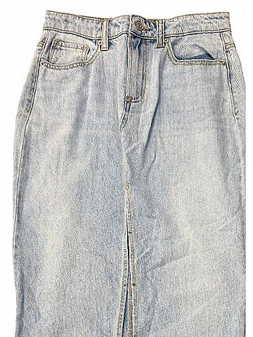 SNEAK PEEK Women's Jean Maxi Skirt in Blue (view 2)