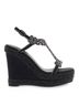 exe Black Women's Nadia Wedge Sandal Size 9 1/2 - photo 1