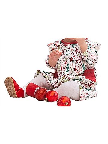 Tesa Babe Baby Girl Cozy Christmas Dress (view 2)