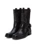 XTI Black Women's Biker Boots Size 7 - photo 4