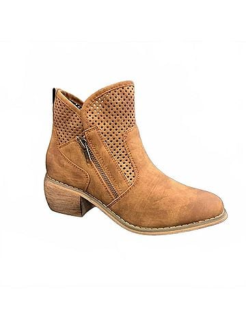 Pierre Dumas Remini Booties in New Tan (view 1)
