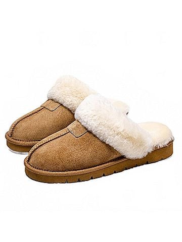 Spring Step Women's Indoor Shearling Shoes Slippers in Chestnut (view 2)