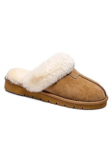 Spring Step Women's Indoor Shearling Shoes Slippers in Chestnut (view 1)
